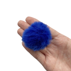Pompom Pelinho Azul Royal (4.5cm) - 2 unidades - comprar online