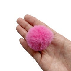 Pompom Pelinho Rosa (4.5cm) - 2 unidades - comprar online