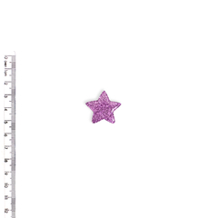 Aplique Estrela Pequena Roxa Brilho - 2 unidades - comprar online