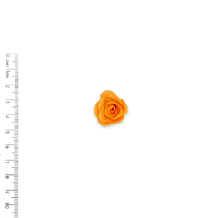 Aplique Flor de Tecido Laranja (3cm) - 5 unidades - comprar online