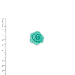 Aplique Flor de Tecido Verde (3cm) - 5 unidades - comprar online