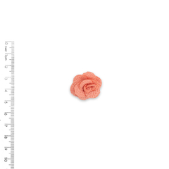 Aplique Flor de Tecido Coral (3cm) - 5 unidades - comprar online