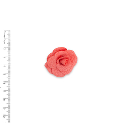 Aplique Flor de Tecido Rosa Chiclete (4.0 cm) - 5 unidades - comprar online