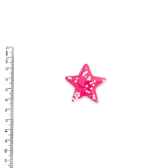 Aplique Estrela Pink Brilho com Estrelinhas - 2 unidades - comprar online