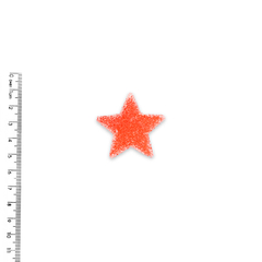 Aplique Estrela Craquelada Vermelha Brilha no Escuro - 2 unidades - comprar online