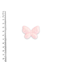 Aplique Borboleta Glitter Rosa Bebê - 2 unidades - comprar online