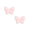 Aplique Borboleta Glitter Rosa Bebê