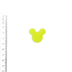 Aplique Minnie Plano Fosco Verde Neon - 2 unidades - comprar online