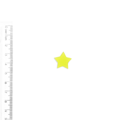 Aplique Estrela Pequena Plana Fosca Verde Neon - 4 unidades - comprar online