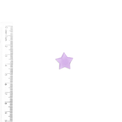 Aplique Estrela Pequena Plana Fosca Lilás - 4 unidades - comprar online
