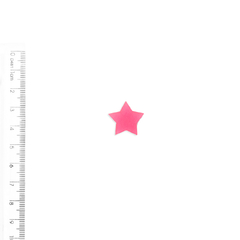 Aplique Estrela Pequena Plana Fosca Pink - 4 unidades - comprar online