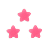 Aplique Estrela Pequena Plana Fosca Arredondada Pink
