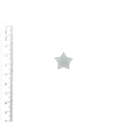 Aplique Estrela Pequena Plana Fosca Cinza - 4 unidades - comprar online