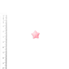 Aplique Mini Estrela Lisa Arredondada Rosa - 10 unidades - comprar online