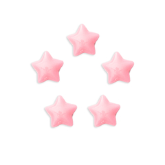 Aplique Mini Estrela Lisa Arredondada Rosa