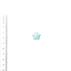 Aplique Mini Estrela Lisa Arredondada Azul - 10 unidades - comprar online