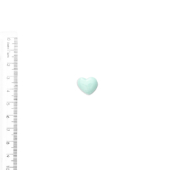 Aplique Mini Coração Liso Arredondado Azul - 10 unidades - comprar online