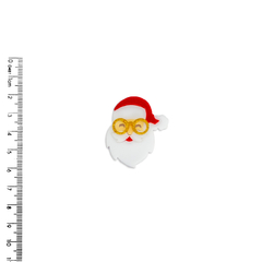 Aplique Papai Noel Acrílico Óculos Dourado - 2 unidades - comprar online
