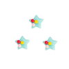 Aplique Mini Estrela Azul Pontilhada com Bolinhas
