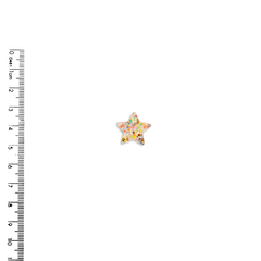 Aplique Estrela Pequena Confete Colorido - 4 unidades - comprar online