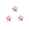 Aplique Mini Estrela Lilás Pontilhada com Bolinhas