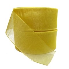 Fita Organza/Voal Sanding Amarelo 15