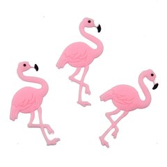 Aplique Flamingo Rosa - 5 Unidades