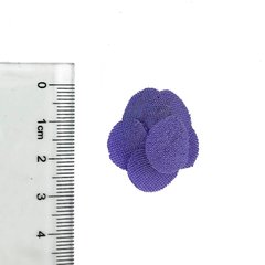 Aplique Flor de Tecido Lilás (3cm) - 5 Unidades - comprar online