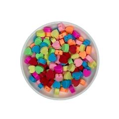Miçanga Coração Fimo Candy - 30 unidades