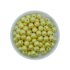 Pérola Irisada Amarelo Bebê (10mm) 