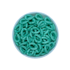 Elo Para Corrente Plástico Verde Bebê (18mm)