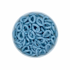 Elo Para Corrente Plástico Azul Bebê (18mm)