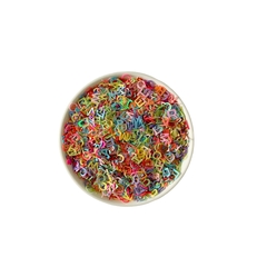 Aplique Confete Paetê Letrinhas Colorida (5mm)