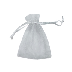 Saquinho Organza Branco (7x9cm) - 10 unidades - comprar online