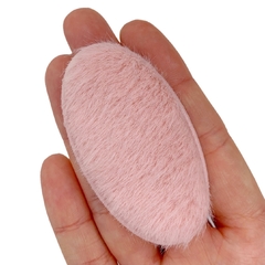 Aplique Tic Tac Oval Pelinhos Rosa Claro (6.5cm) - 2 unidades - comprar online