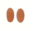 Aplique Tic Tac Oval Pelinhos Coral (6.5cm)