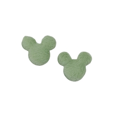 Aplique Mickey Pelinhos Verde (4cm)