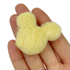 Aplique Mickey Pelinhos Amarelo Claro (4cm) - 2 unidades - comprar online