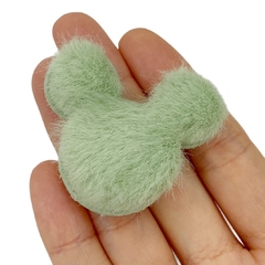 Aplique Mickey Pelinhos Verde (4cm) - 2 unidades - comprar online