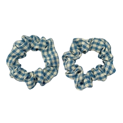 Scrunchie Xadrez Azul