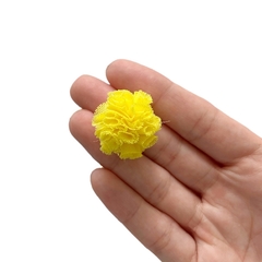Pompom Malha Telinha Amarelo Piu Piu (2.5cm) - 5 unidades - comprar online
