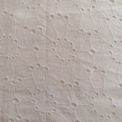 Tecido Laise Algodão Branco (45x70) - 1 unidade