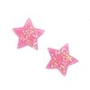 Aplique Estrela Resina Rosa Com Mini Estrelinhas