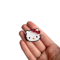 Aplique Hello Kitty Rostinho Acrílico (2.5cm) - 2 unidades - ApliqueMe | Apliques incríveis para seu artesanato!