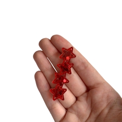 Aplique Para Bico De Pato Estrelas Vermelhas Recheio Acrílico (6cm) - 2 unidades - comprar online