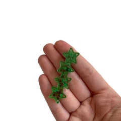 Aplique Para Bico De Pato Estrelas Verdes Recheio Acrílico (6cm) - 2 unidades - comprar online