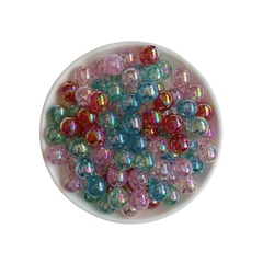 Miçanga Translucida Bola de Sabão Tons Vibrantes (10mm) - 50 Gramas