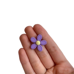 Aplique Flor Pétala Costurinha Lilás Emborrachado (2.5cm) - 2 unidades - comprar online