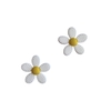 Aplique Flor Pétala Costurinha Branca Emborrachado (2.5cm) - 2 unidades