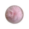 Pompom Pelinho Liso Rosa Claro (6cm) - 2 unidades